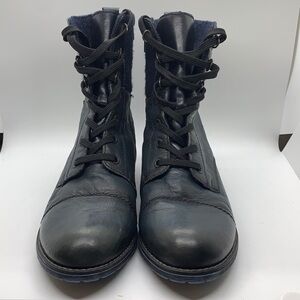 Remonte Tex Combat Boots| Color: Navy Blue | Size 9